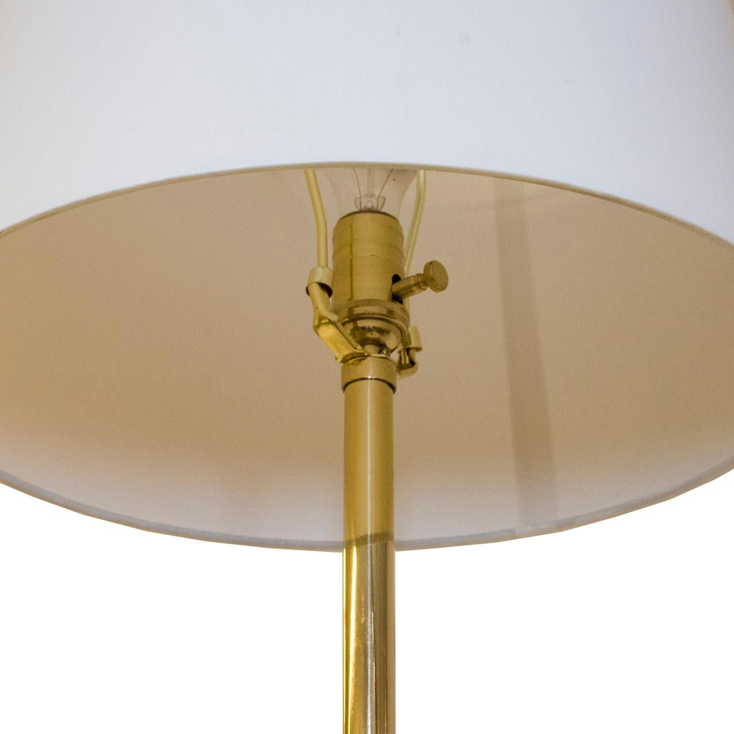 Post-Modern J T Kalmar Att. Brass Floor Lamp
