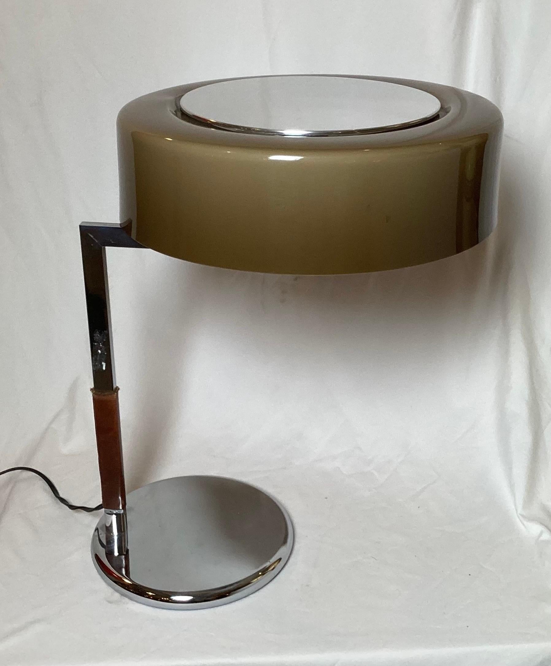 J. T. Kalmar Acrylic and Chrome Lamp for Vienna Designed Mfg. For Sale 3