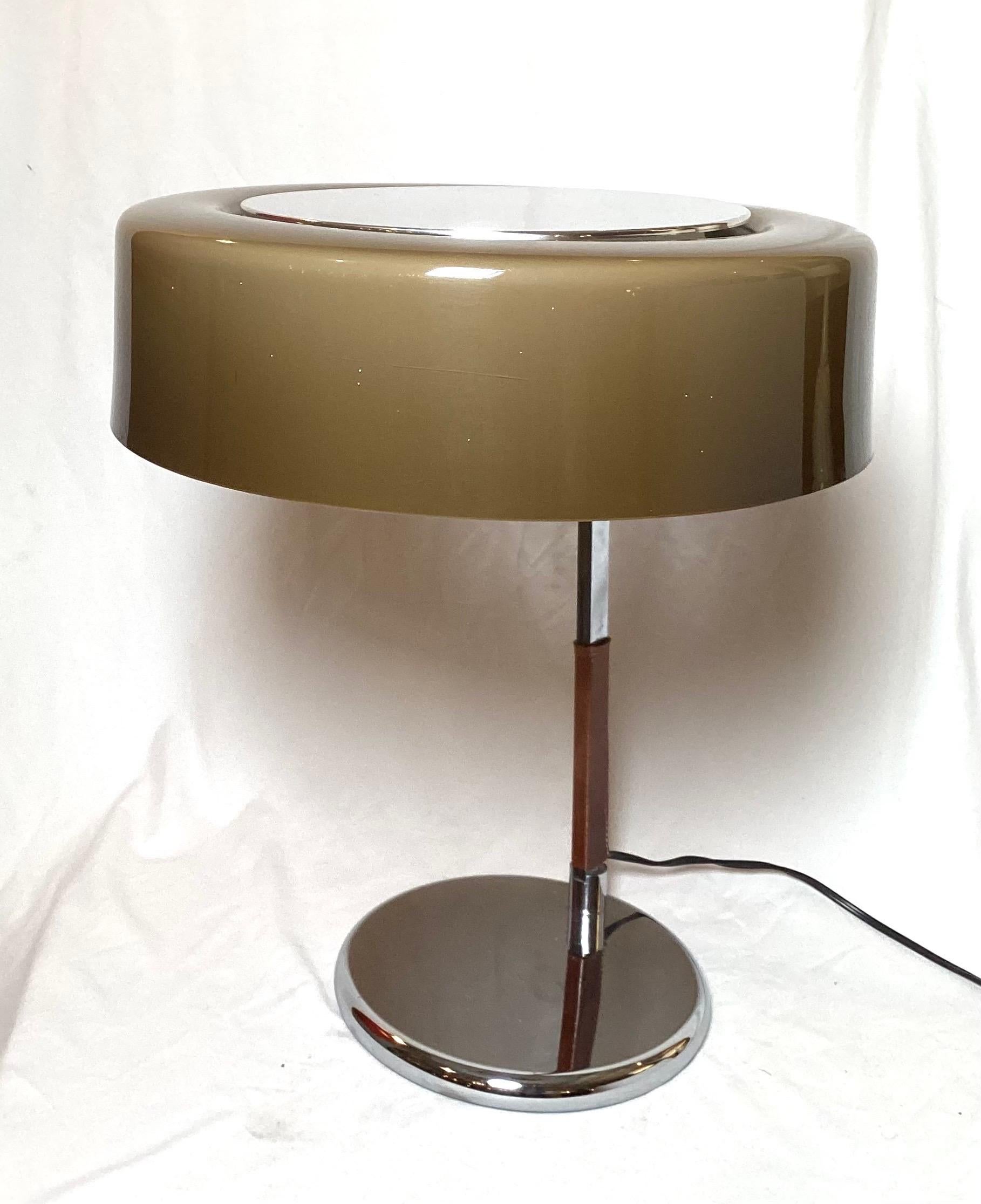 J. T. Kalmar Acrylic and Chrome Lamp for Vienna Designed Mfg. For Sale 4