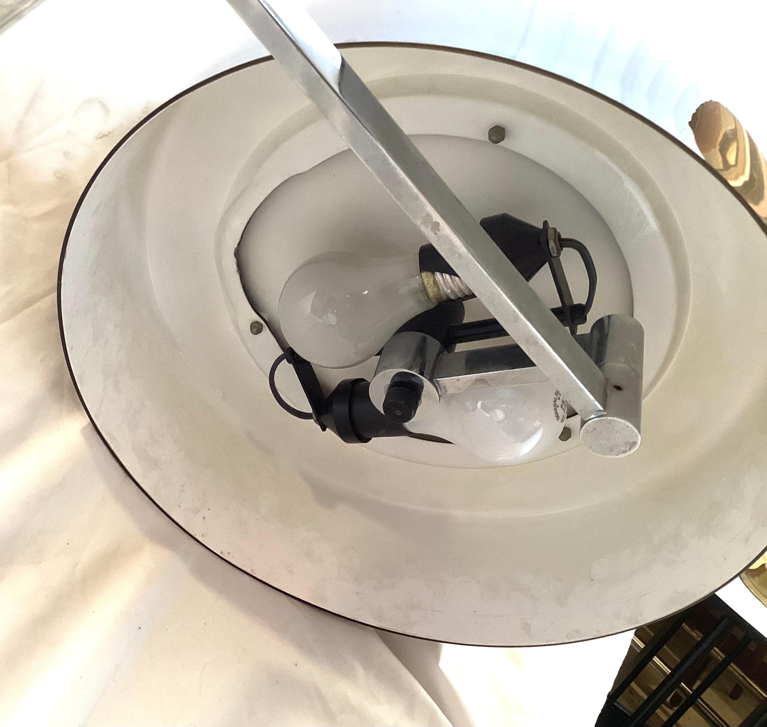 Mid-20th Century J. T. Kalmar Acrylic and Chrome Lamp for Vienna Designed Mfg. For Sale