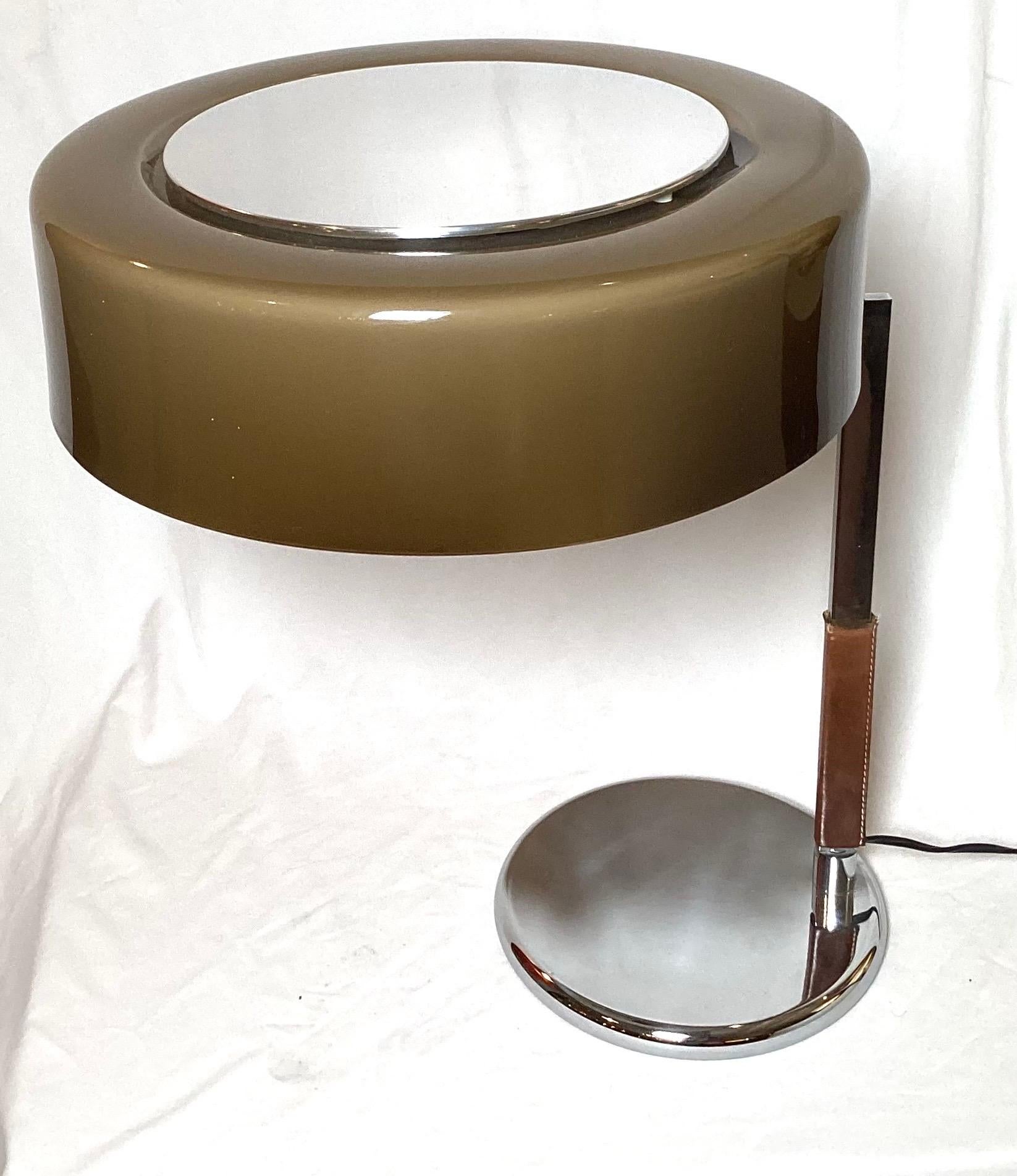 J. T. Kalmar Acrylic and Chrome Lamp for Vienna Designed Mfg. For Sale 1