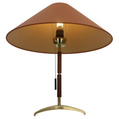 J. T. Kalmar Table Lamp Brass and Rosewood, 1950s