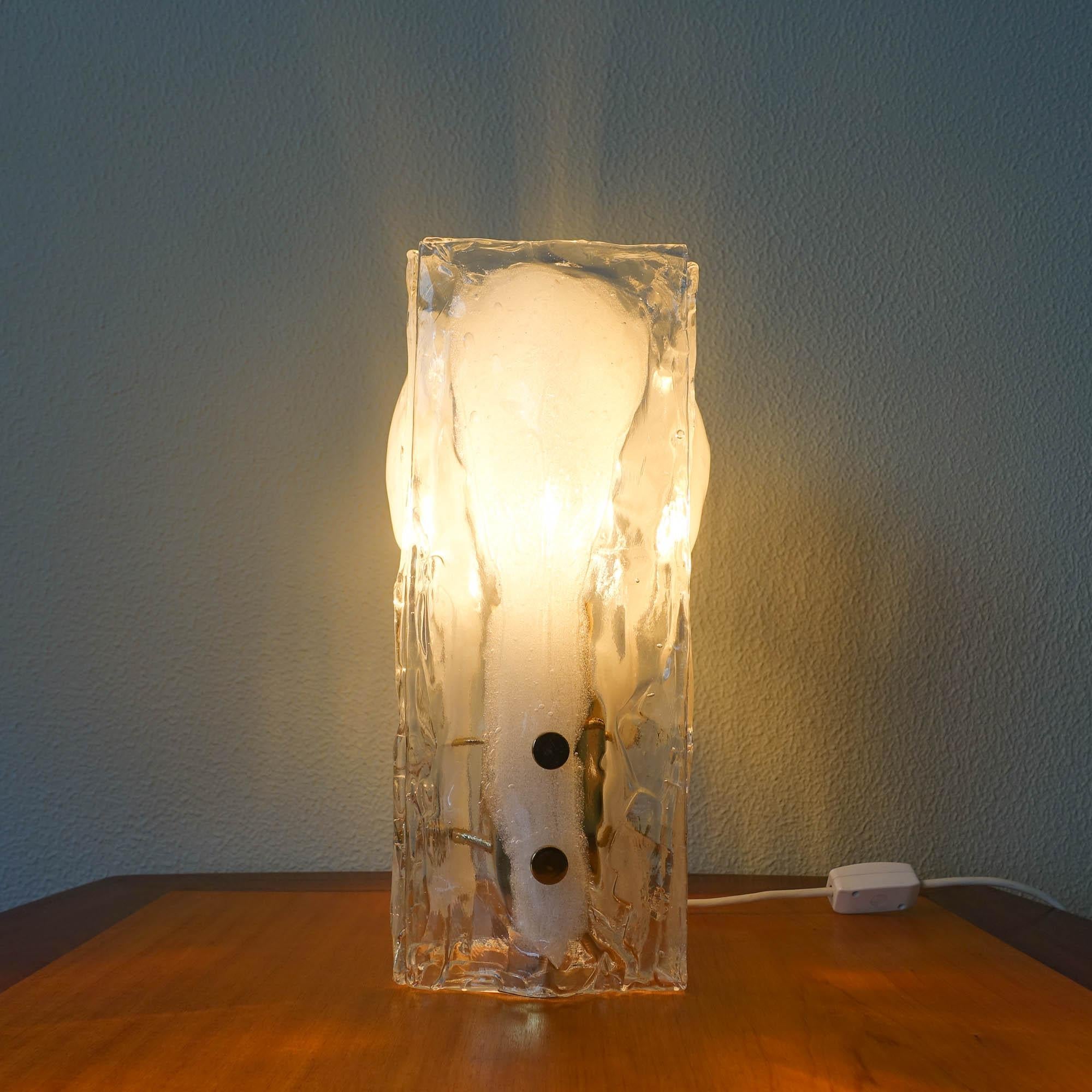 melting glass lamp