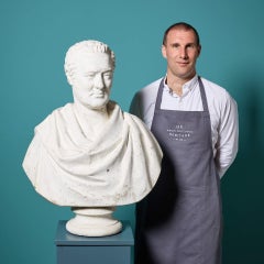 J. Ternouth (1796-1848) Lifesize Neoclassical Style Library Bust
