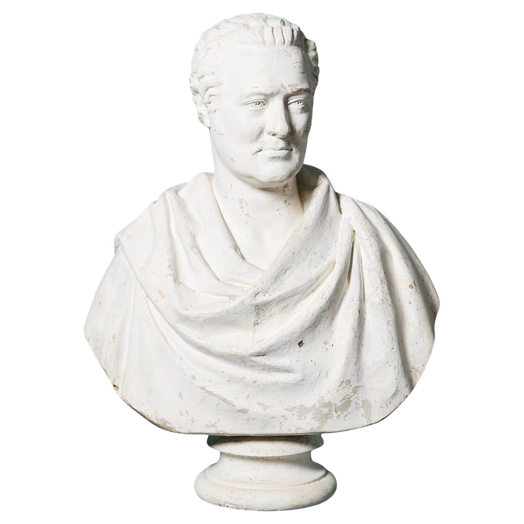 J. Ternouth (1796-1848) Lifesize Neoclassical Style Library Bust For Sale