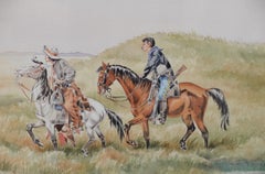 J. Thomas Soltesz "The Couriers" Original Watercolor