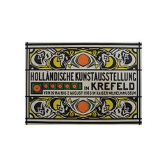 J. Thorn Prikker Original 1903 poster - Holländische Kunstausstellung in Krefeld