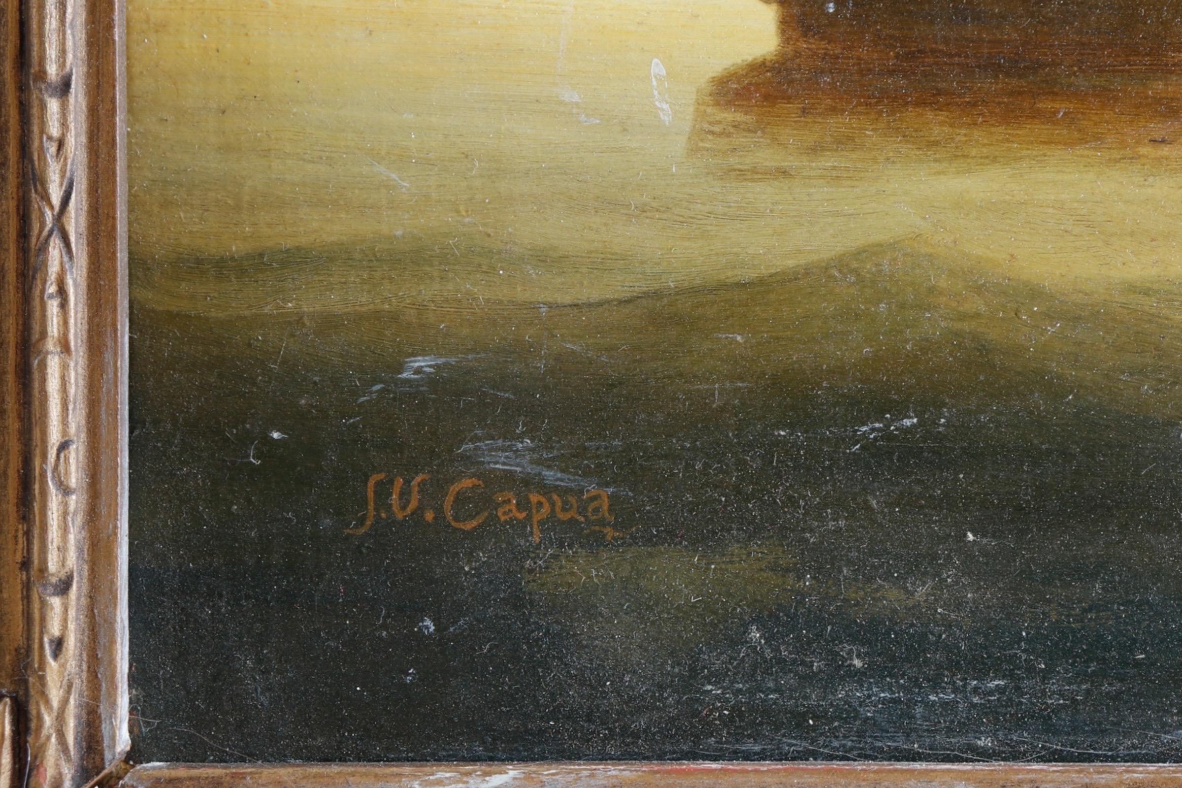 Gerahmtes Öl auf Leinwand mit dem Titel 