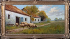 vitolle J. Vitolla - Early 20th Century Oil, Grazing Sheep