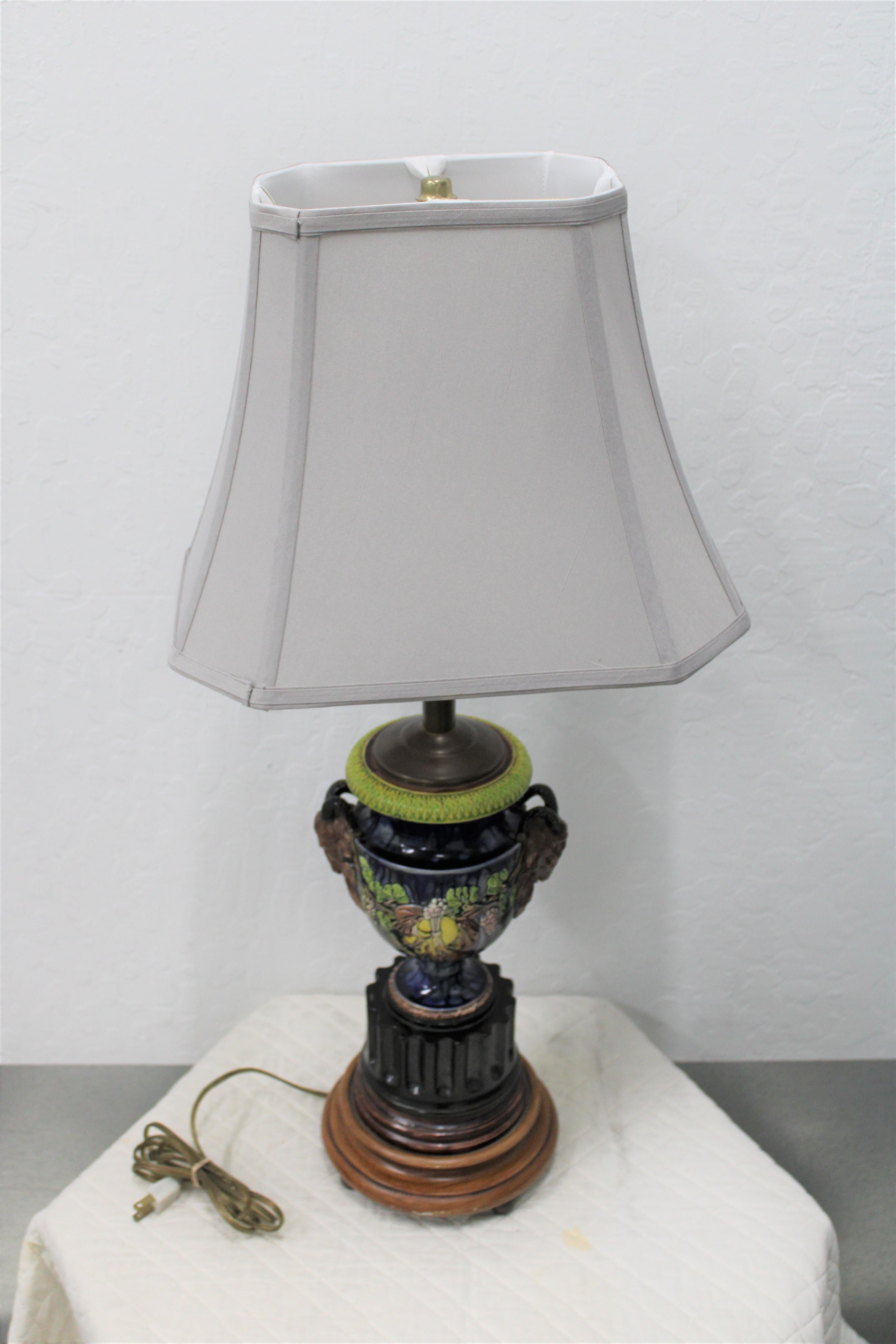 J. W. Trushell & Co. Lampe aus Metall, umgekehrt (19. Jahrhundert) im Angebot