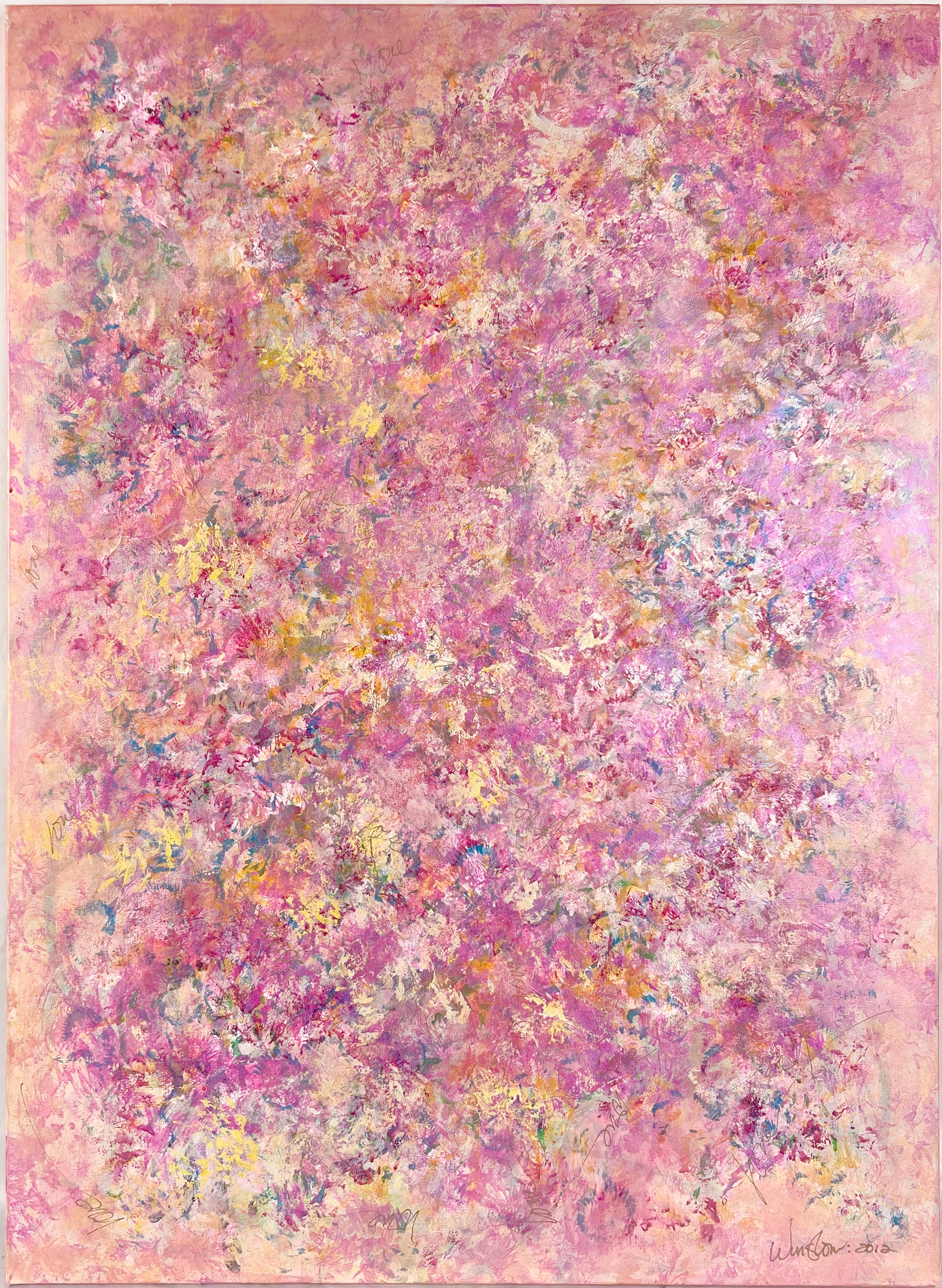 Amore in primavera a Big Sur California Bigli originale su tela - Painting di J W Winslow
