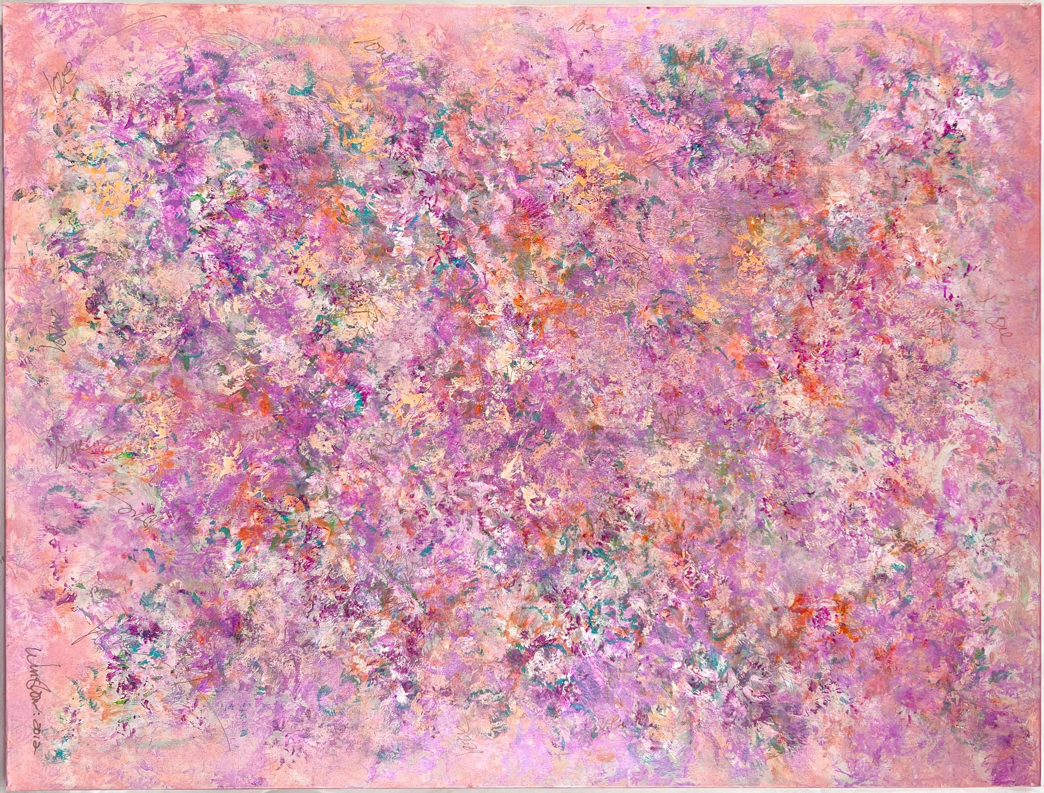 Amore in primavera a Big Sur California Bigli originale su tela - Painting Dopoguerra di J W Winslow