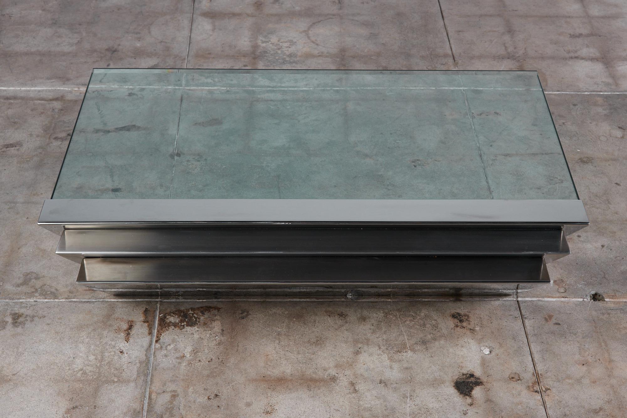 Beveled J. Wade Beam for Breuton Cantilevered Coffee Table