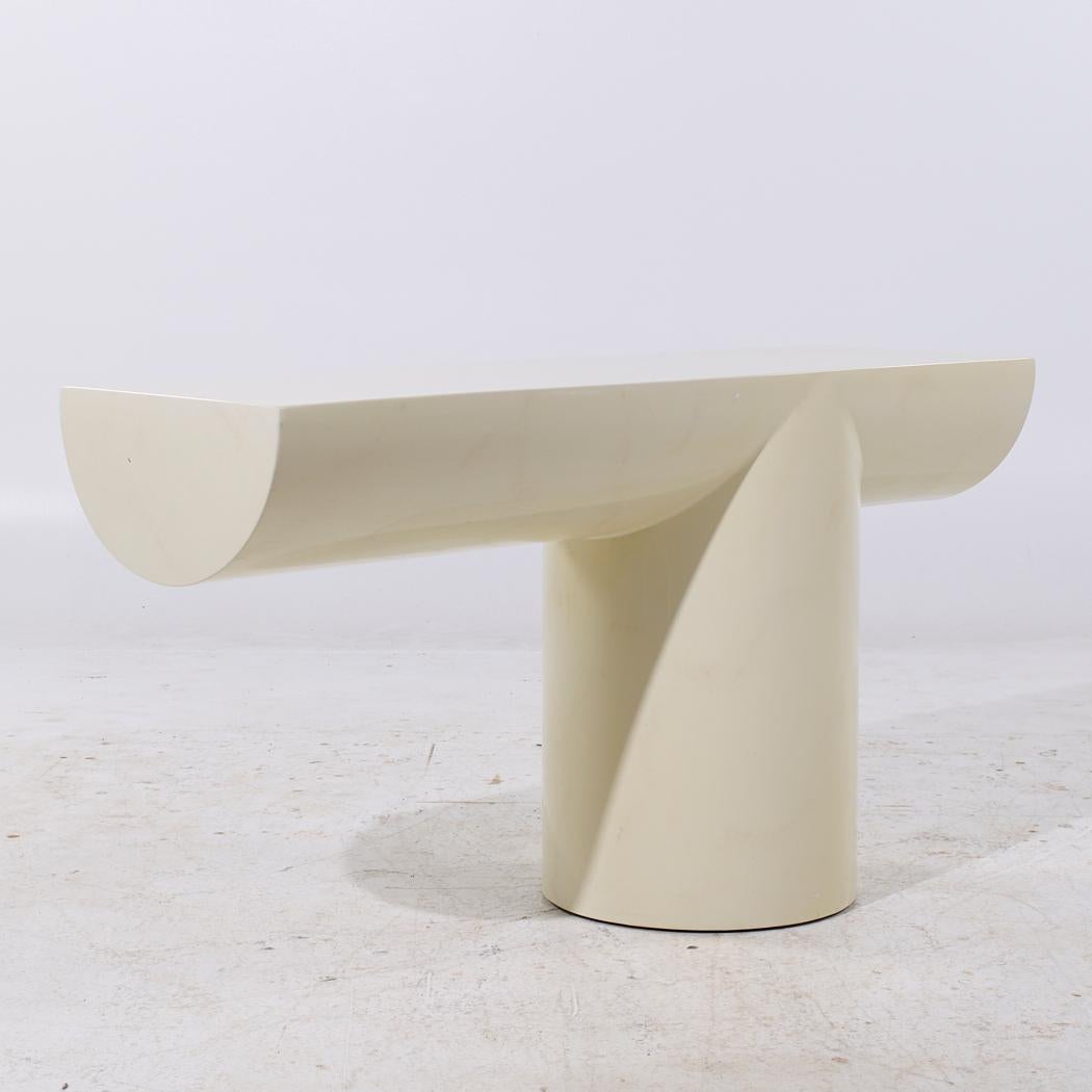 Marbre Table console Mid Century Tee de J. Wade Beam pour Brueton en vente