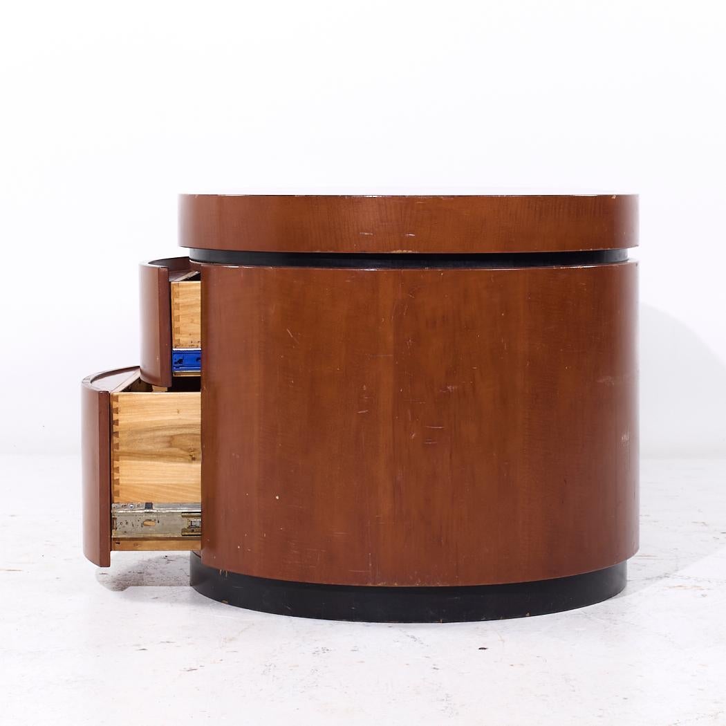 J. Wade Beam for Brueton Ponte Mid Century Walnut Cantilever Desk In Good Condition For Sale In Countryside, IL