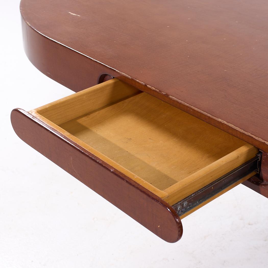J. Wade Beam for Brueton Ponte Mid Century Walnut Cantilever Desk For Sale 2