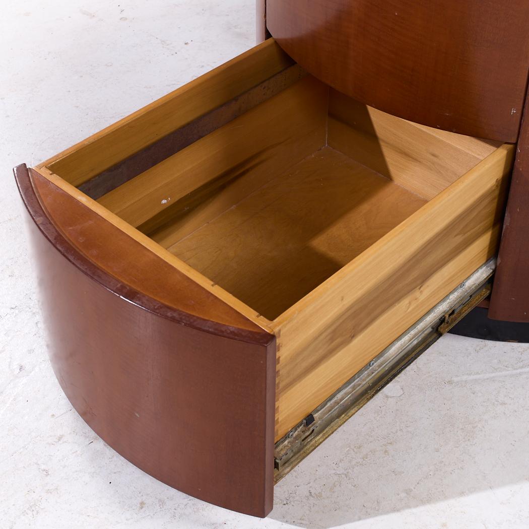 J. Wade Beam for Brueton Ponte Mid Century Walnut Cantilever Desk For Sale 3