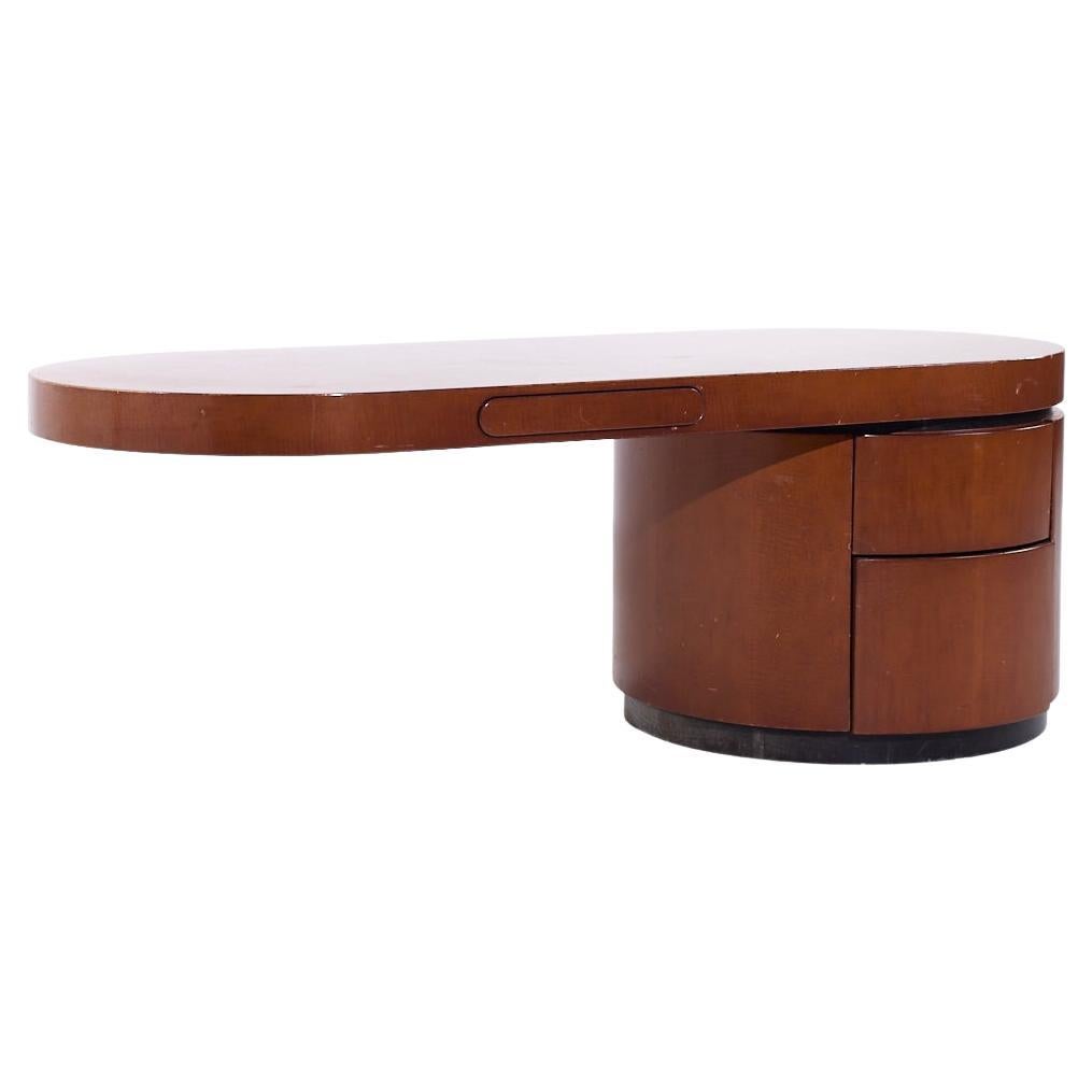 J. Wade Beam for Brueton Ponte Mid Century Walnut Cantilever Desk For Sale
