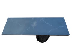 J Wade Beam Vintage-Konsolentisch aus schwarzem Marmor