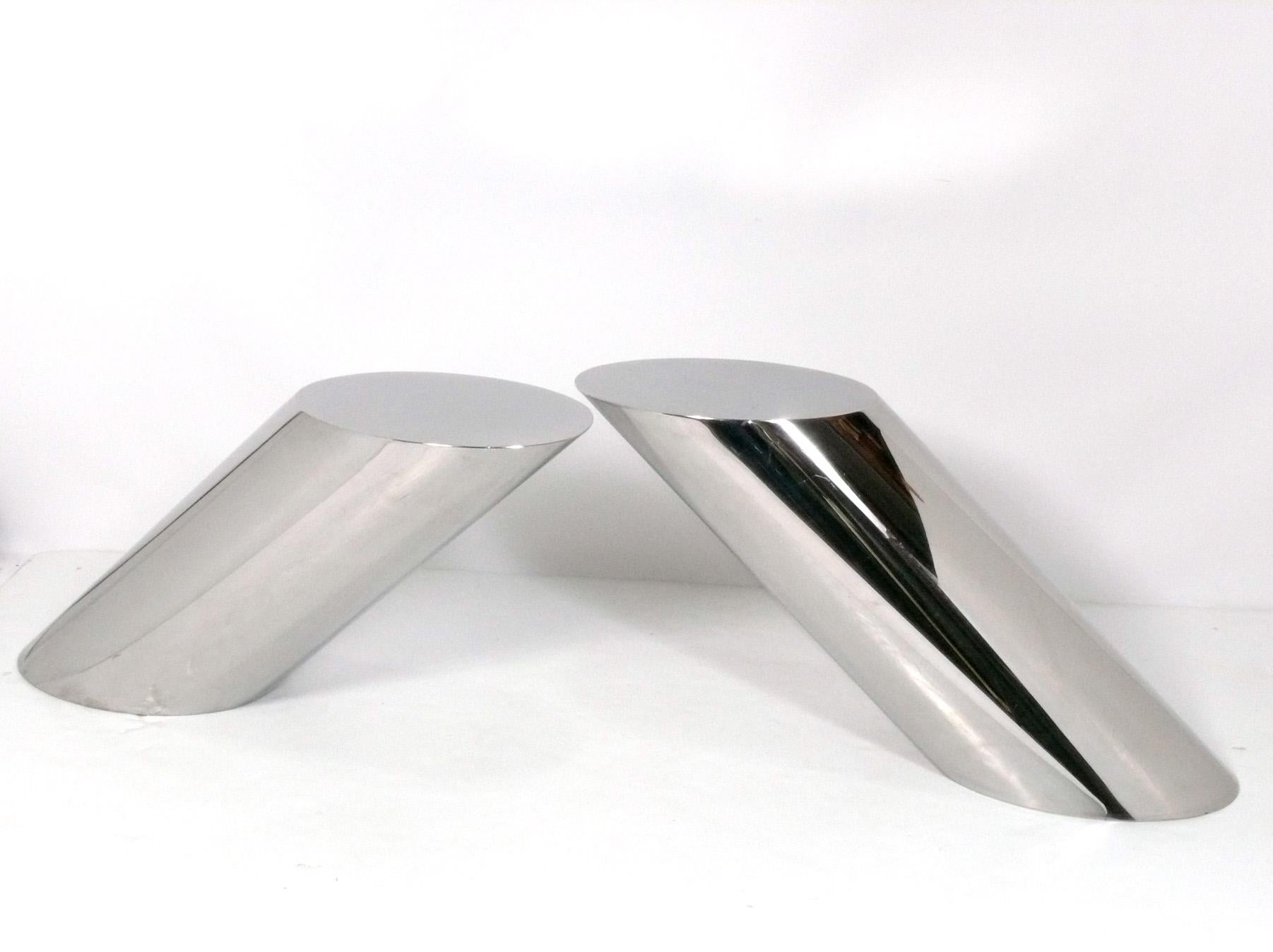 Mid-Century moderno J. Wade Beam Zephyr Model Sculptural End Tables Mid Century Modern in vendita