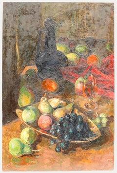 J. Whiting - Olio, bottiglia e frutta del XX secolo