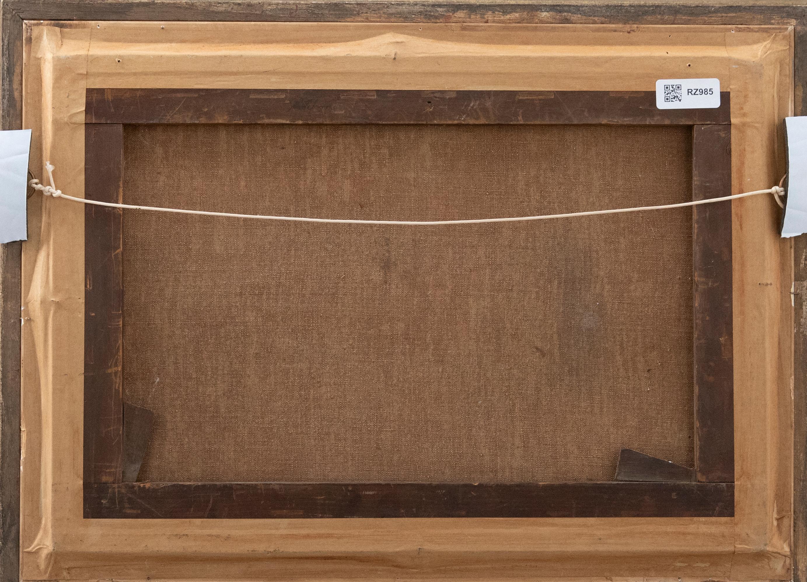 J. Wilson - Gerahmtes Öl von 1869, Rudern auf dem See im Angebot 2