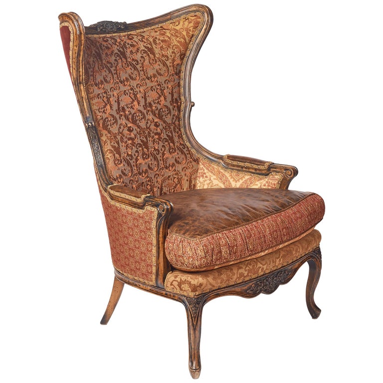 J. Zimmerman Wingback Chair by Key City Furniture at 1stDibs