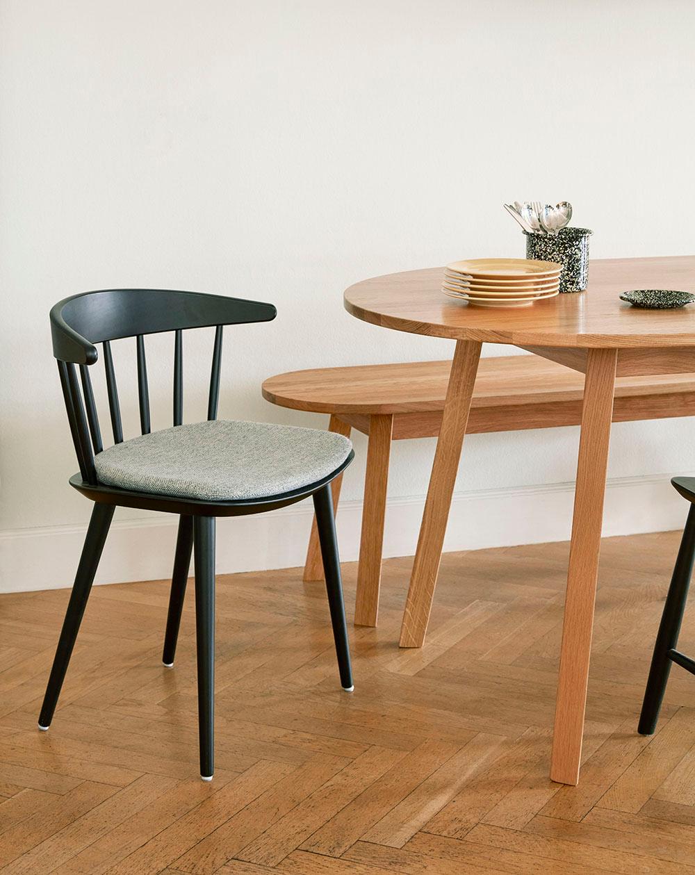 Scandinavian Modern J104 Chair J Series , Black ,  Design by Jørgen Bækmark, for Hay For Sale