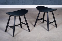 Sgabelli J36 di Ejvind A. Johansson per FDB Møbler, Danimarca, anni '60, Set di 2