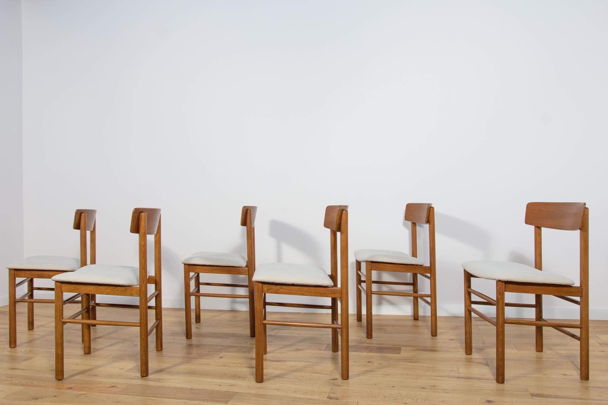 Danish J39 Folkchairs Chairs by Børge Mogensen for Farstrup, 1950s, Set of 6 For Sale
