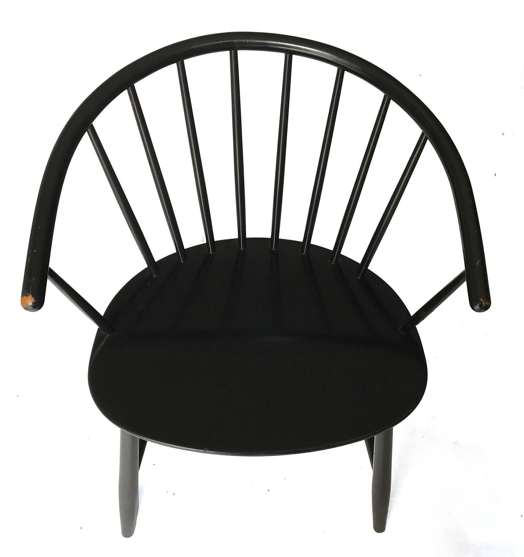 J64 Chair by Ejvind Johansson for FDB Mobler, 1957 For Sale 2