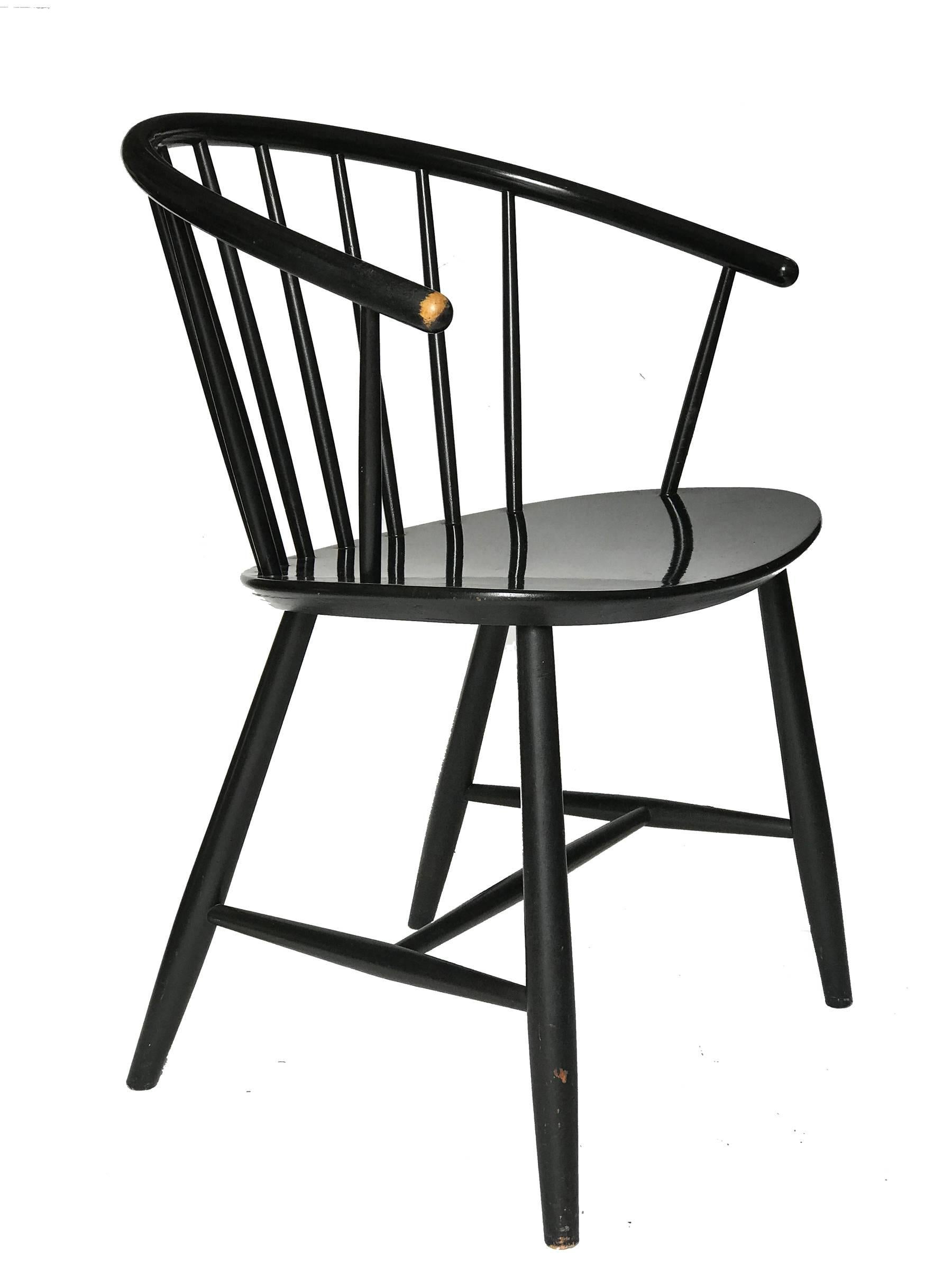 Danish J64 Chair by Ejvind Johansson for FDB Mobler, 1957 For Sale
