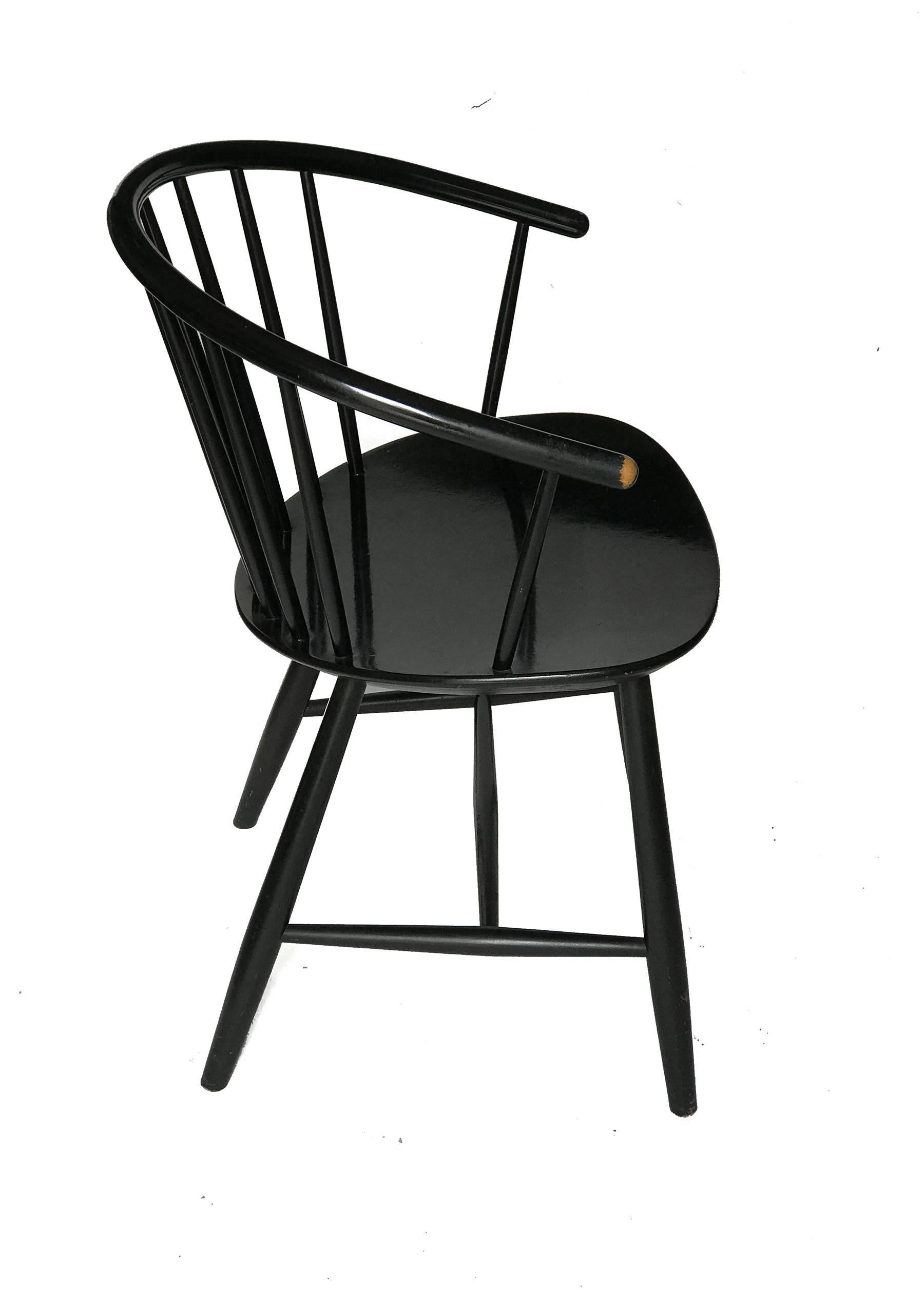 J64 Chair by Ejvind Johansson for FDB Mobler, 1957 In Fair Condition For Sale In Bilbao, ES