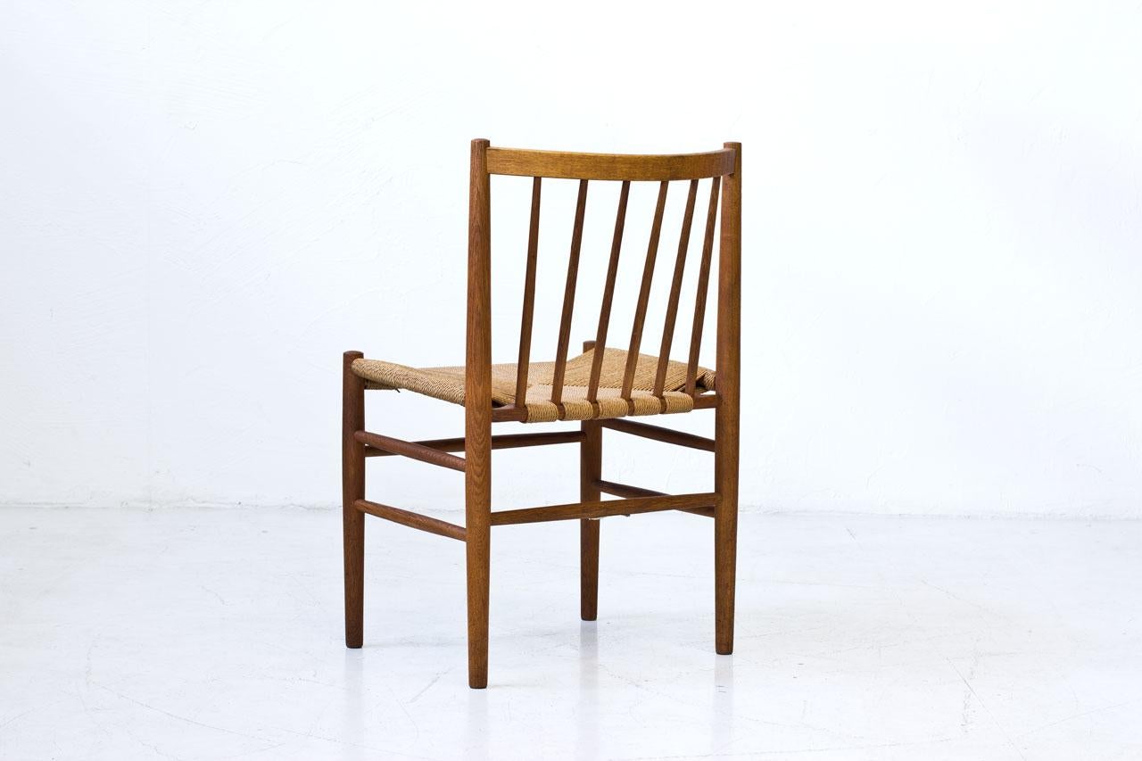 Mid-20th Century J80 Dining Chairs by Jørgen Baekmark for FDB Møbler, Denmark, 1950s, Set of Four