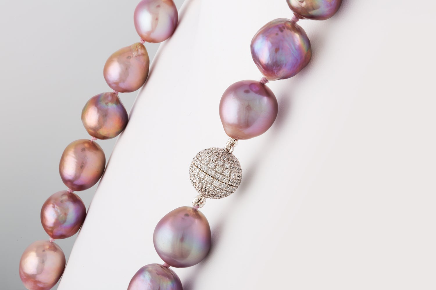 South Sea Tahitian and Freshwater Pink Cultured Pearl Necklace 18k ...