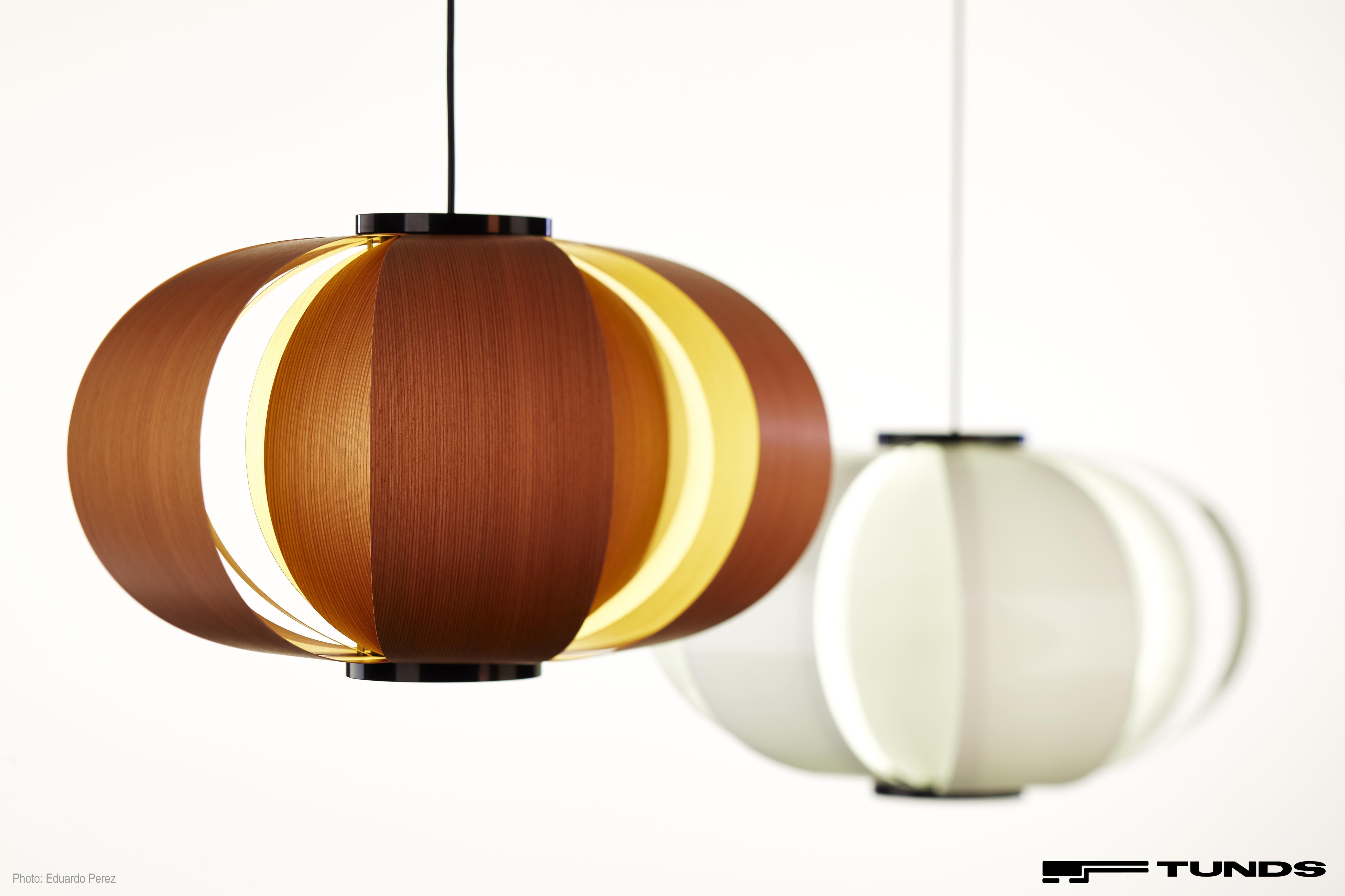 J. A. Coderch 'Disa Mini' Wood Suspension Lamp for Tunds For Sale 2