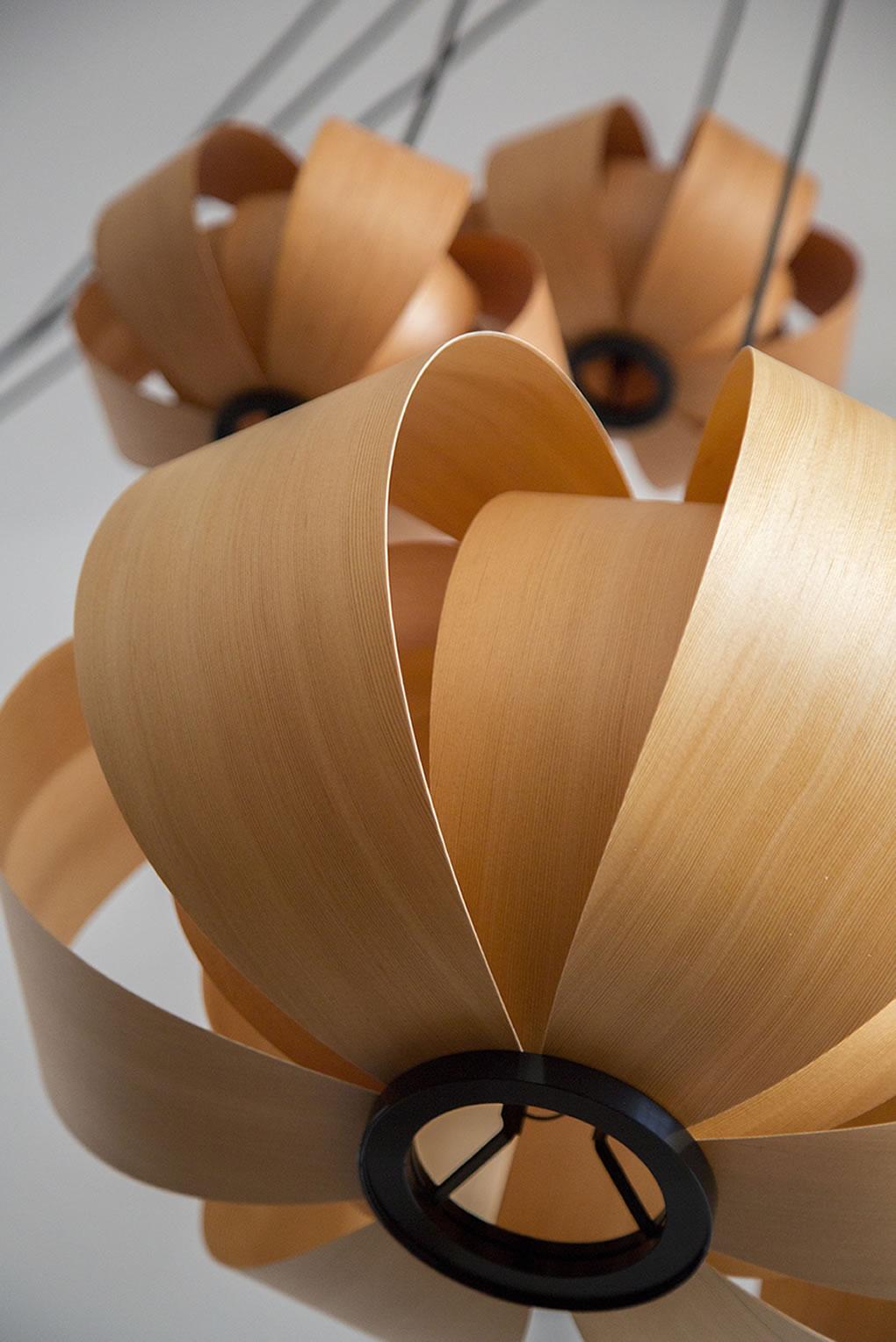 J. A. Coderch 'Disa Mini' Wood Suspension Lamp for Tunds For Sale 3