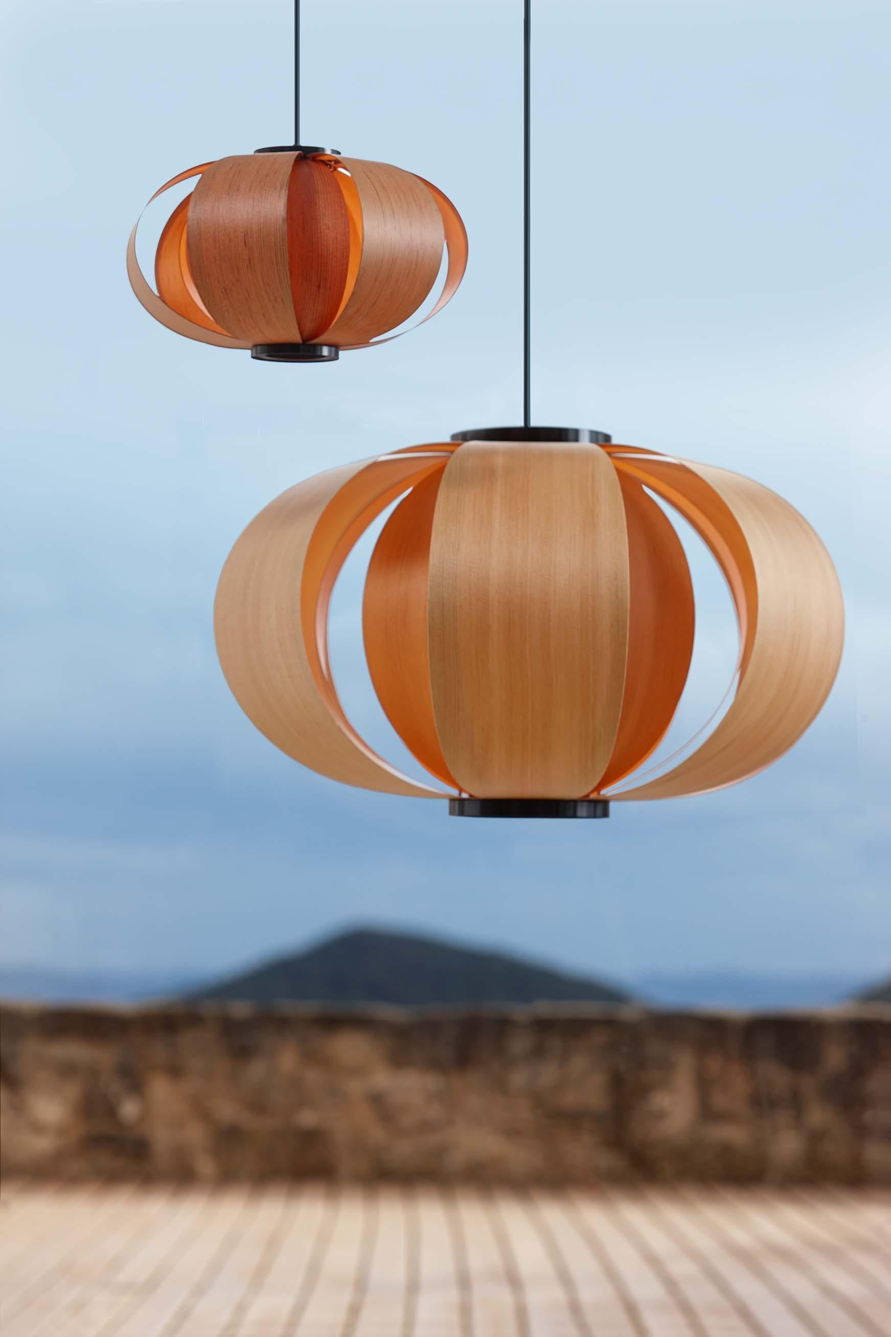 Large 'Disa' Wood Suspension Lamp by J.A. Coderch for Tunds For Sale 6