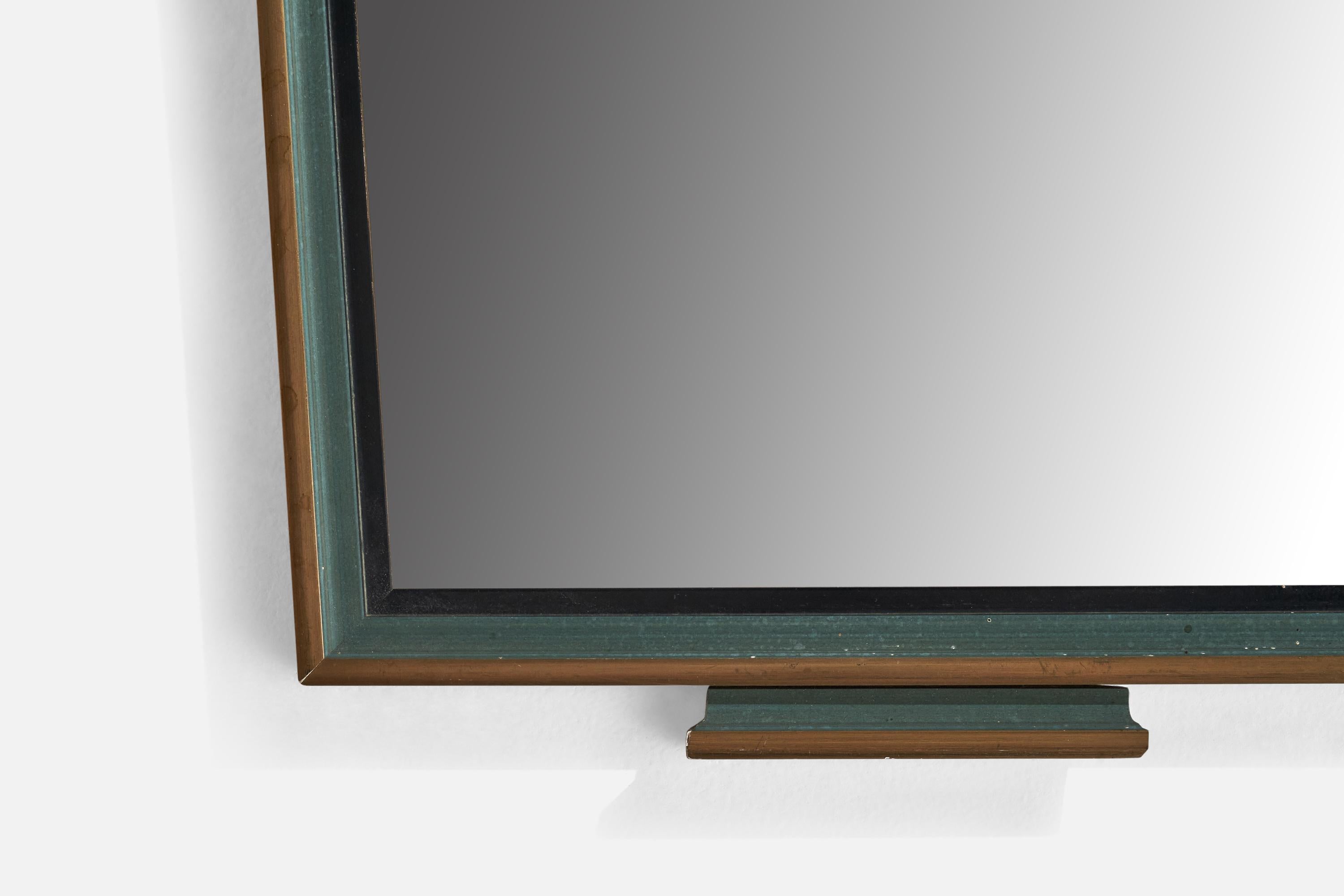 J.A. Edenholm, Wall Mirror, Wood, Sweden, 1930s In Good Condition In High Point, NC
