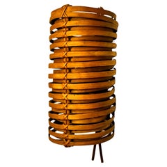 JA “Junco” caned rattan wall lamp by Coderch, 1960, Spain
