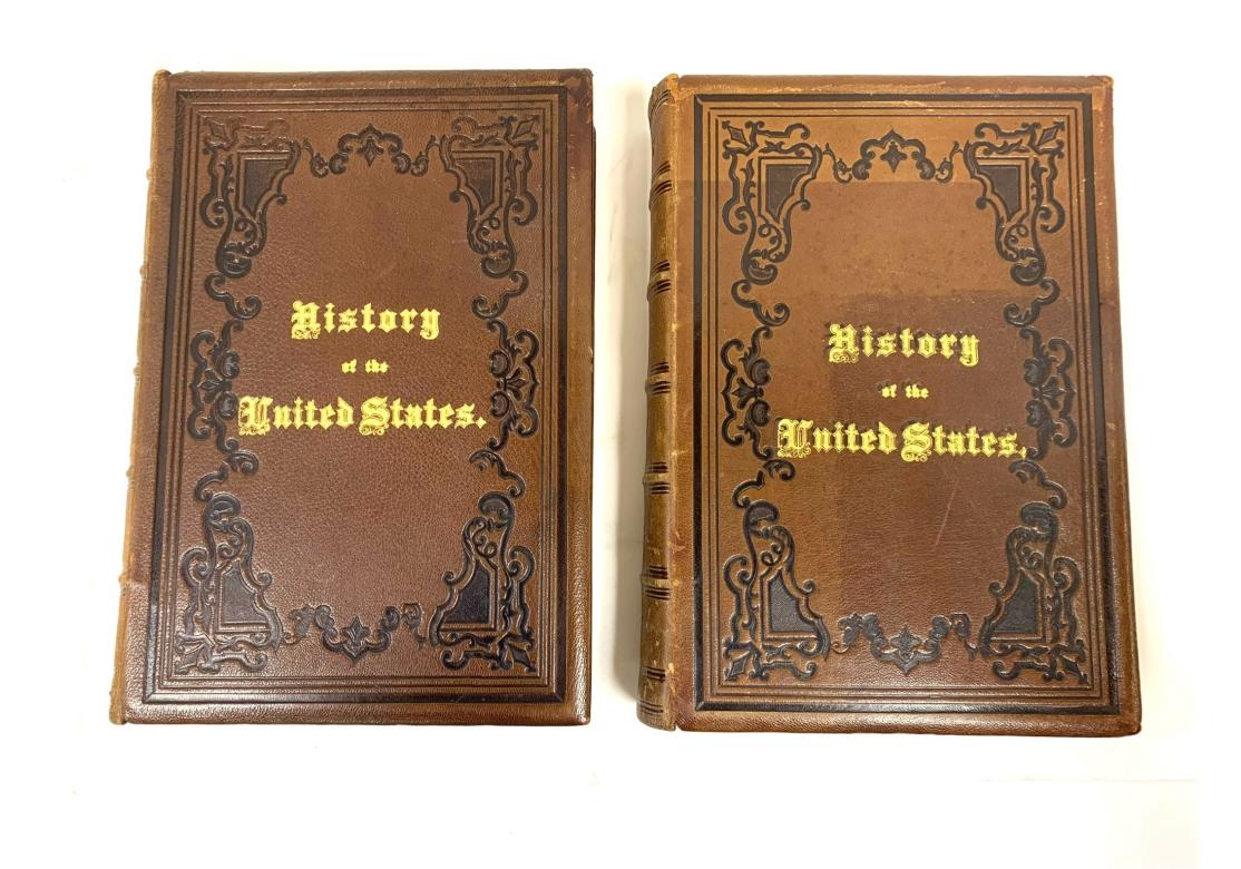 J.A. Spencer, History United States, Complete 4 Vol. Set, 1866 In Fair Condition For Sale In Bridgeport, CT