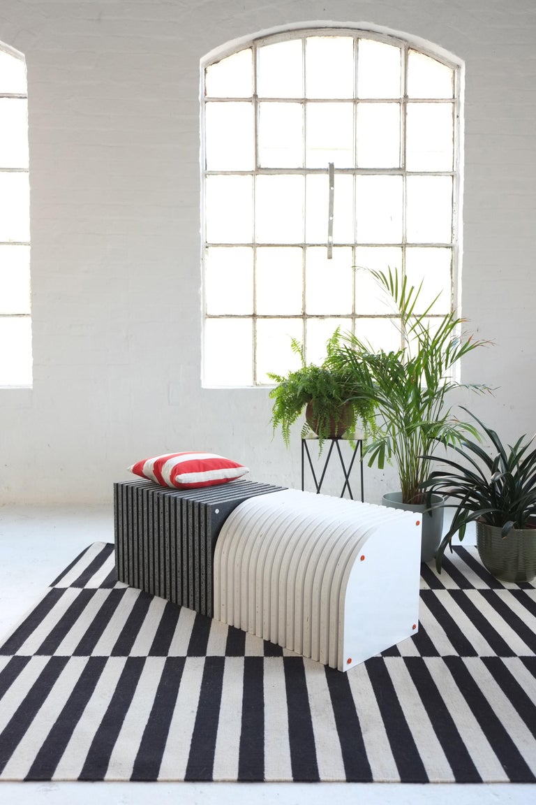 Jää Bench Made with 100 Recycled Plastic Indoor / Outdoor For Sale