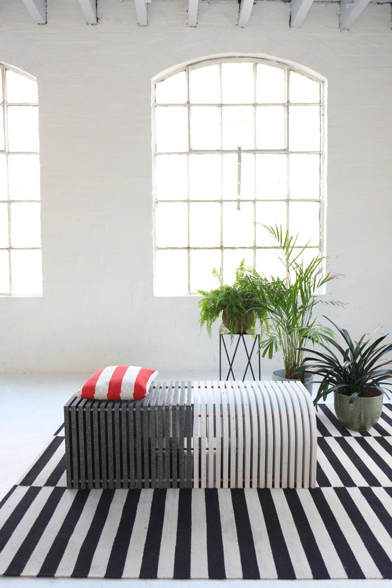 Jää Bench Made with 100 Recycled Plastic Indoor / Outdoor For Sale