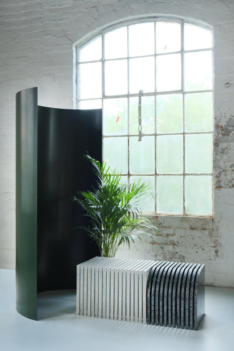 Jää Bench Made with 100 Recycled Plastic Indoor / Outdoor For Sale