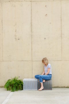 Banc « Jää » durable, pour l'intérieur et l'extérieur, fabriqué à partir de plastique recyclé