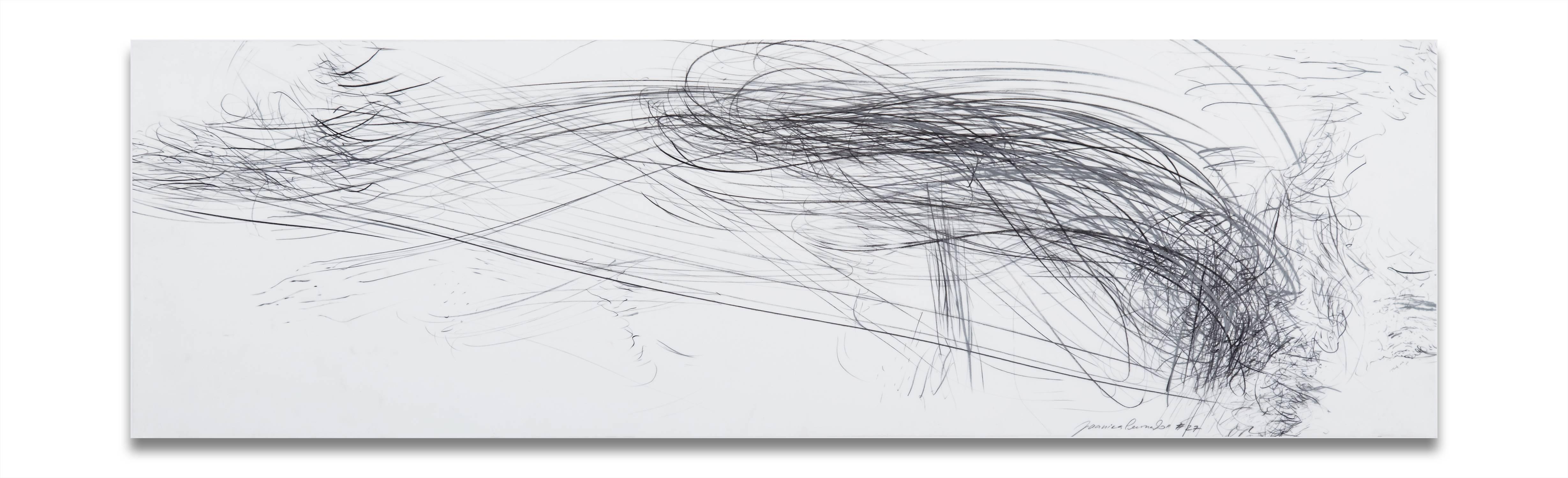 Jaanika Peerna Abstract Drawing - Storm series horizontal 40 (Abstract drawing)
