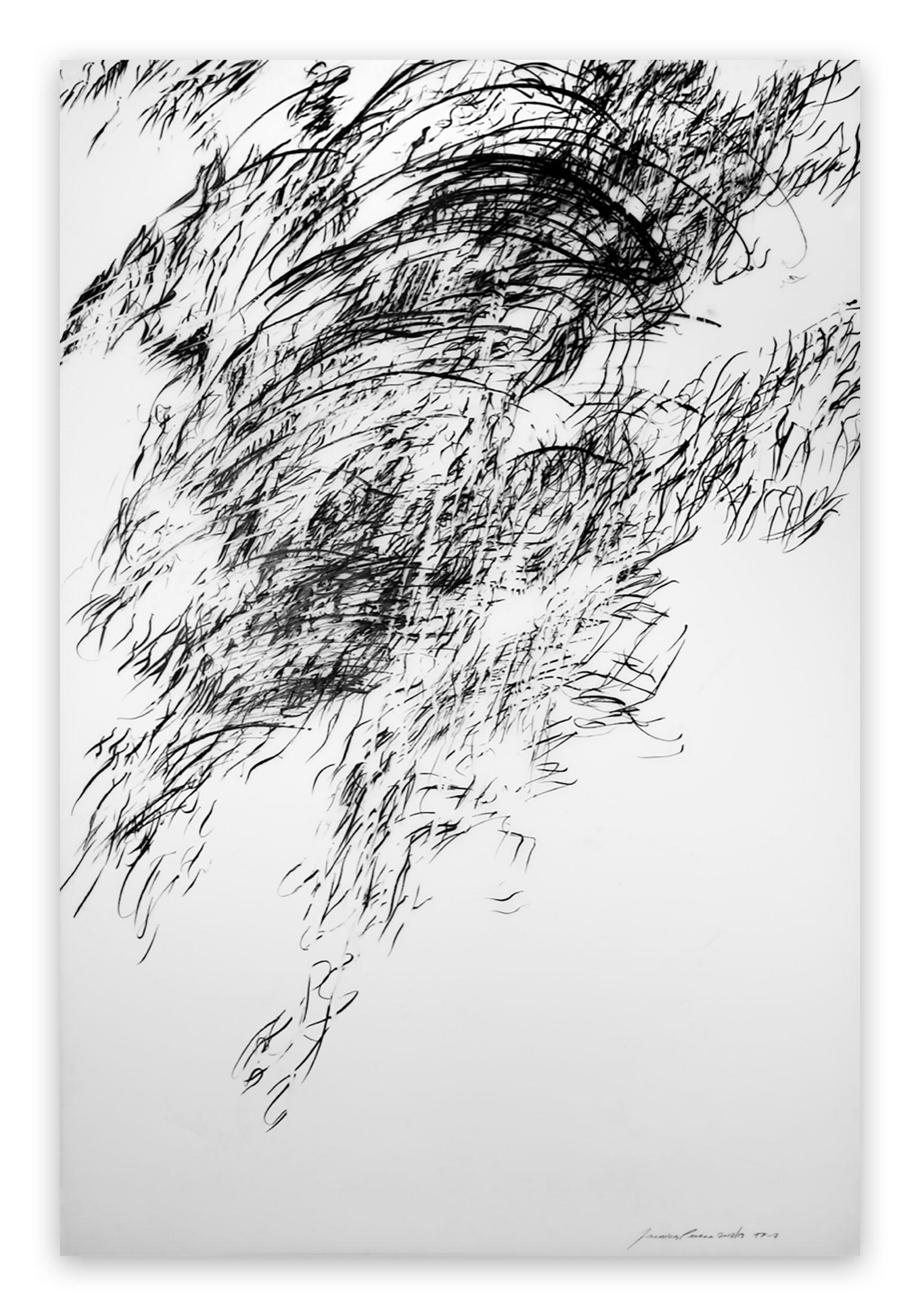 Jaanika Peerna Abstract Painting - Tipping Point #7 (Abstract drawing)