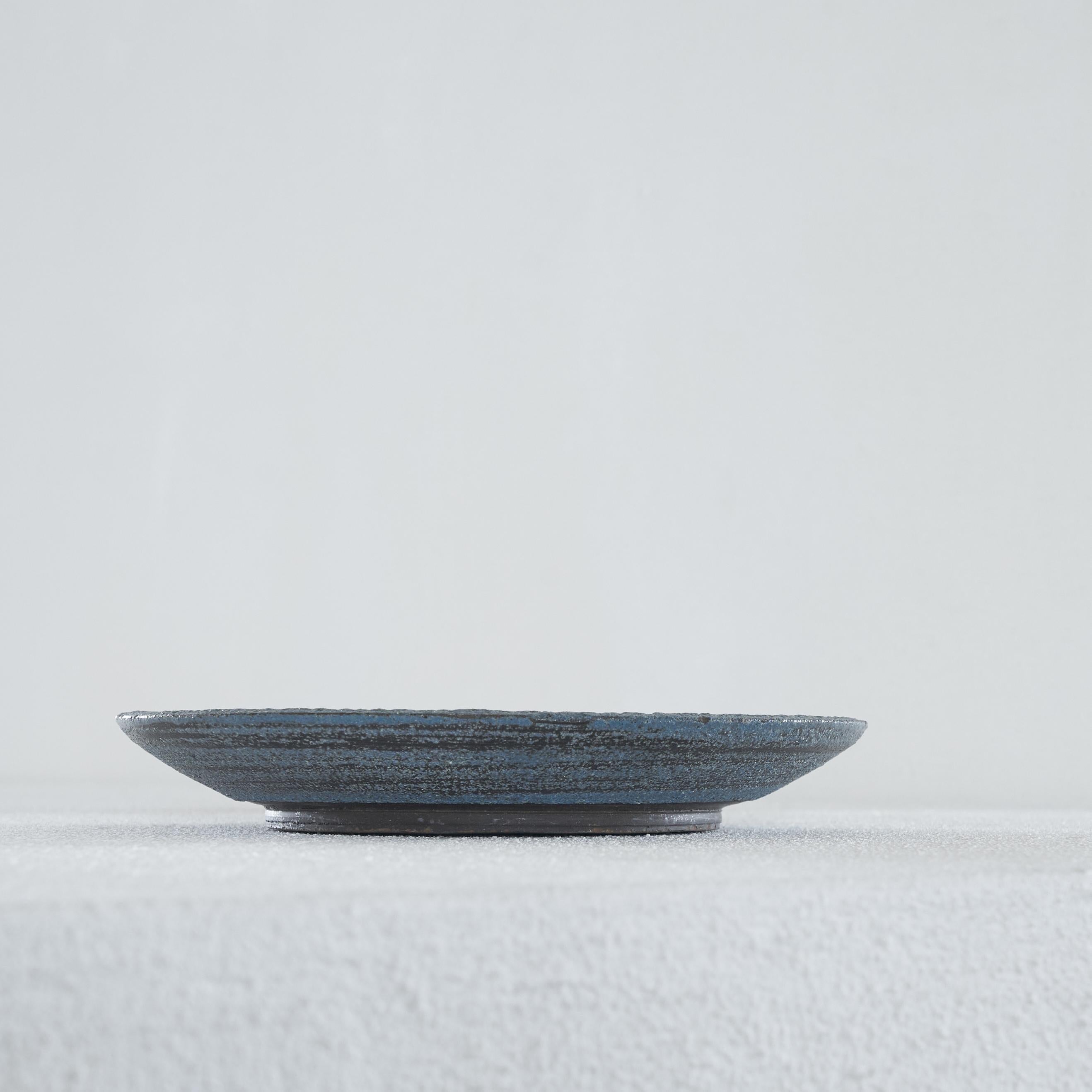 Grès porcellanato Piatto in ceramica Studio Pottery di Jaap Dommisse, stile Cobra, 1950 in vendita