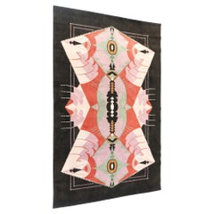 Jaap Gidding Nicar Art Deco Amsterdamse School Woven Velvet Wall-Hanging, 1920s