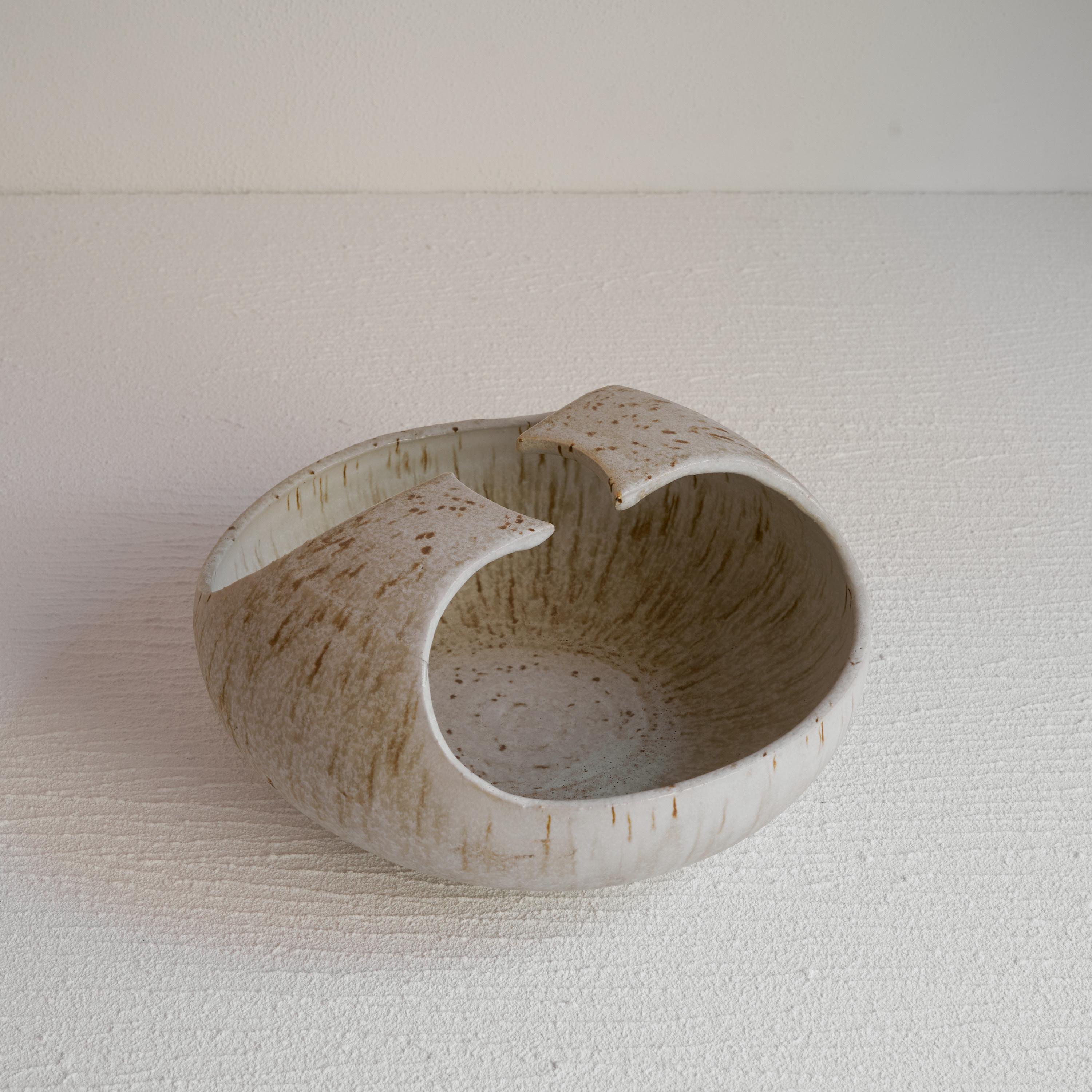 Mid-Century Modern Jaap Ravelli Large Sculptural Studio Pottery Bowl For Sale